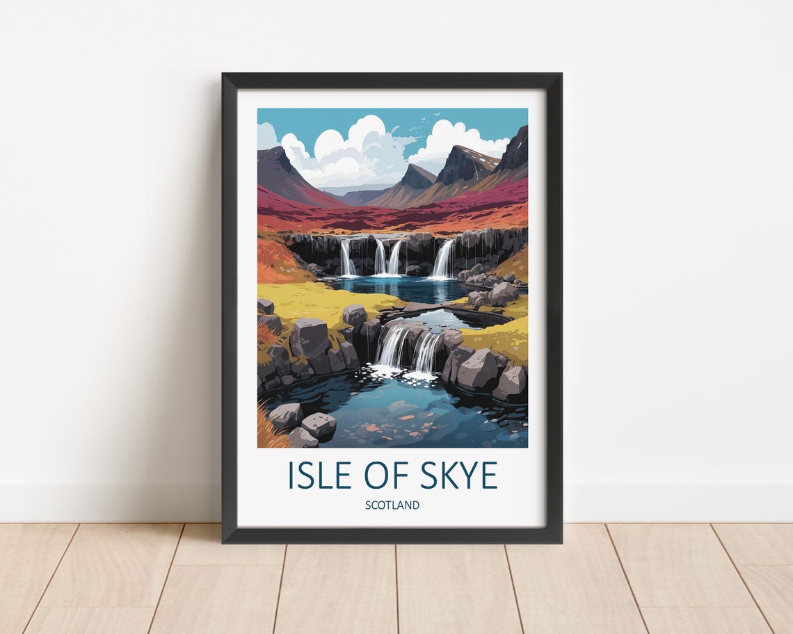 Isle Of Skye Print Isle Of Skye Poster Isle Of Skye Wall Art Scotland Print Isle Of Skye Travel Print Isle Of Skye Scotland Travel Gift