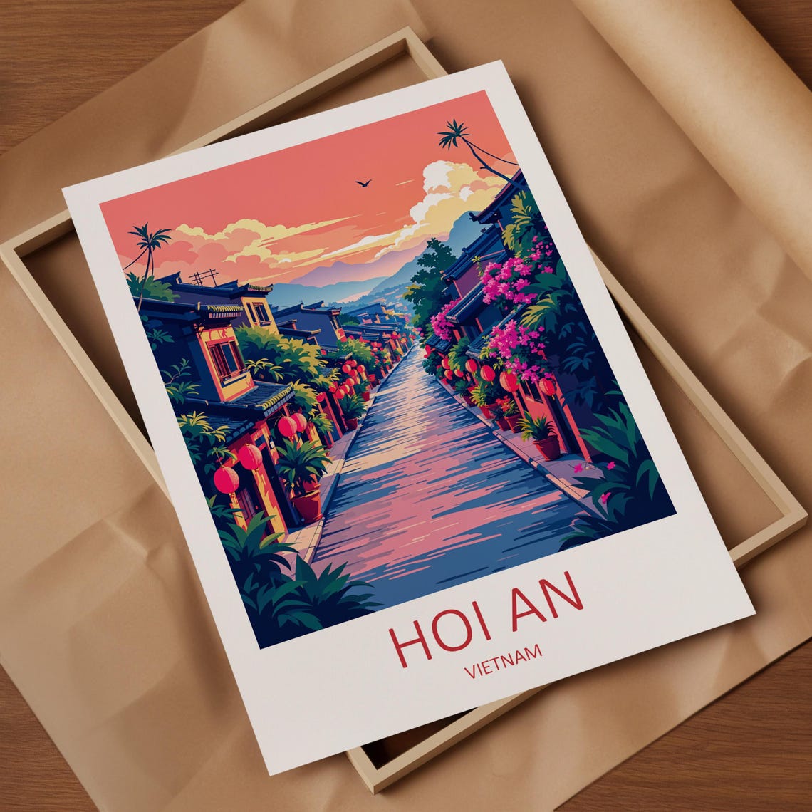 Hoi An Print Hoi An Wall Art Vietnam Poster Hoi An Home Decor Vietnam Travel Gift Hoi An Travel Print Birthday Gift Hoi An Art Print - Image 4