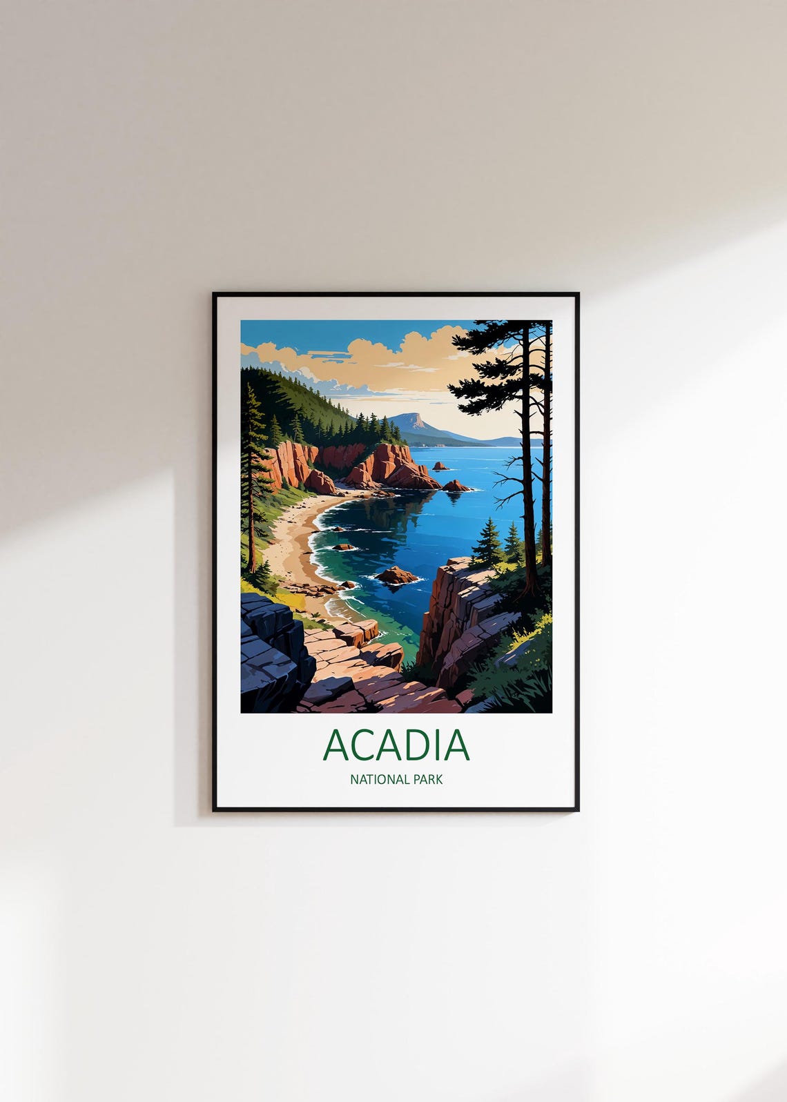 Acadia Print Acadia National Park Acadia Poster Maine Print Acadia Travel Poster National Park Maine Usa Travel Gift Nature Prints - Image 2