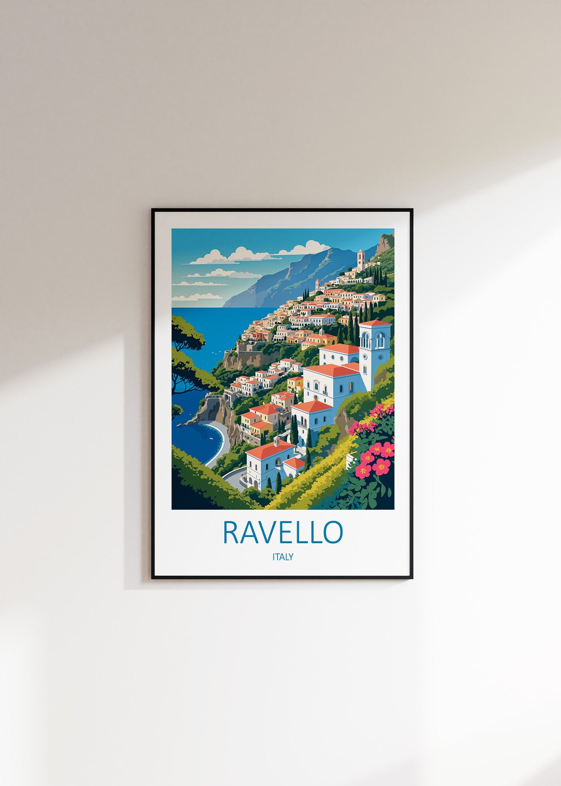 Ravello Italy Print Ravello Art Print Amalfi Coast Print Italy Travel Print Italy Poster Ravello Art Italian Prints Amalfi Wall Art - Image 3