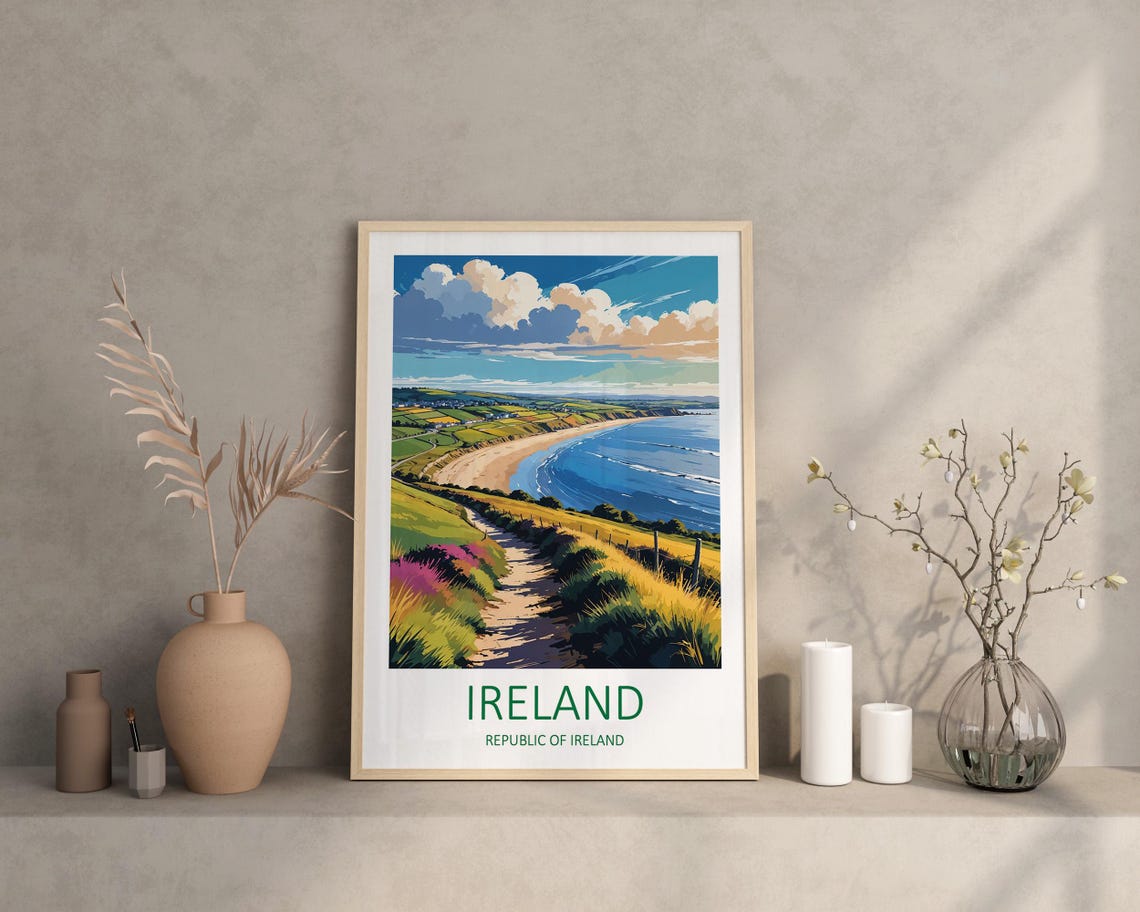 Ireland Print Ireland Gifts Ireland Travel Print Ireland Poster Ireland Art Print Republic Of Ireland Travel Gift Irish Prints - Image 2
