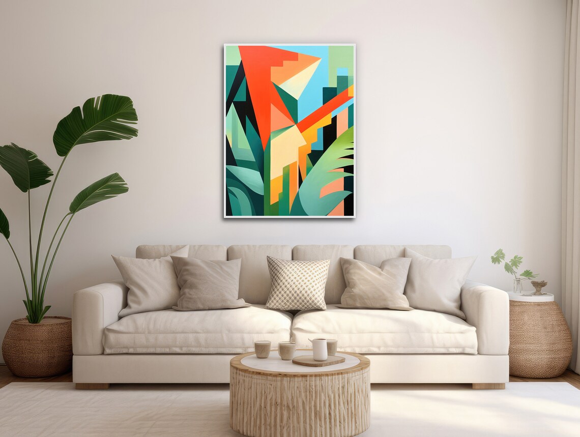Forrest 1 Mid-Century Tropical Botanical Art Print - Image 3