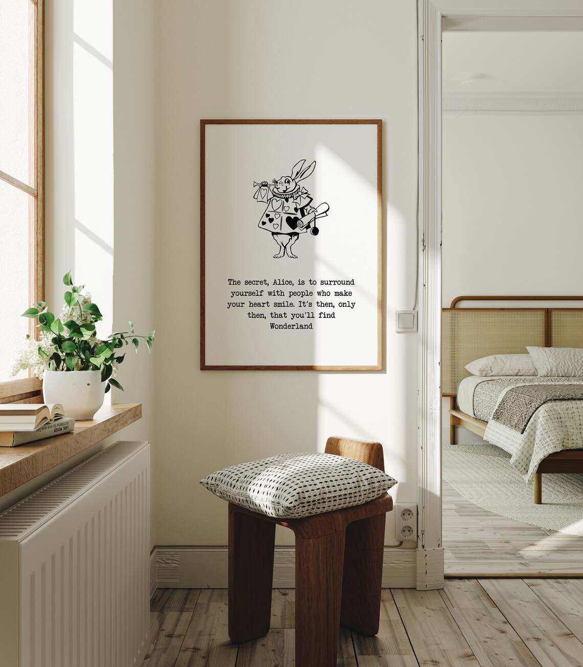 Alice in Wonderland Adventure Quote Art Print - Image 3