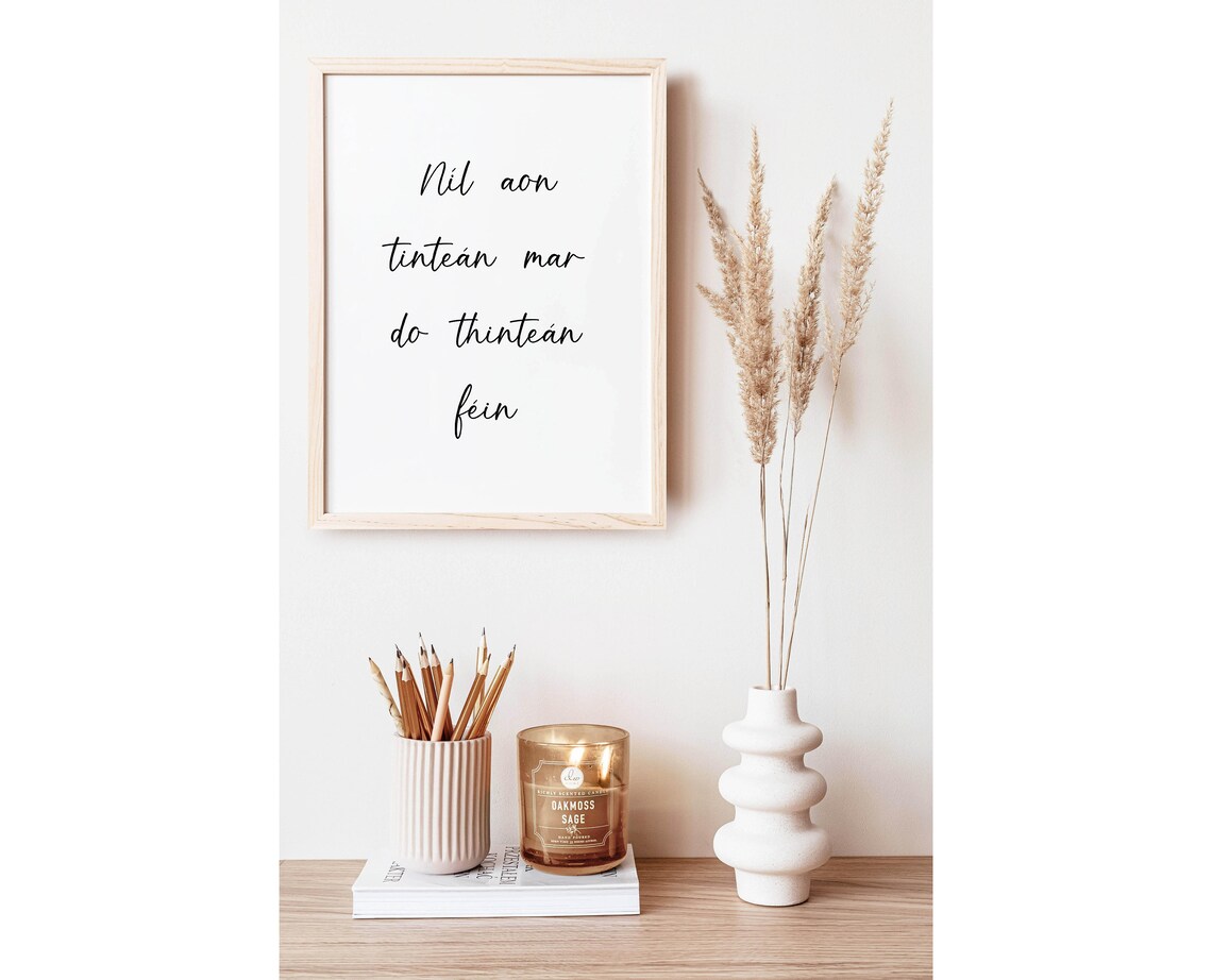 There's No Place Like Home Ireland Print, Gaeilge - Image 4