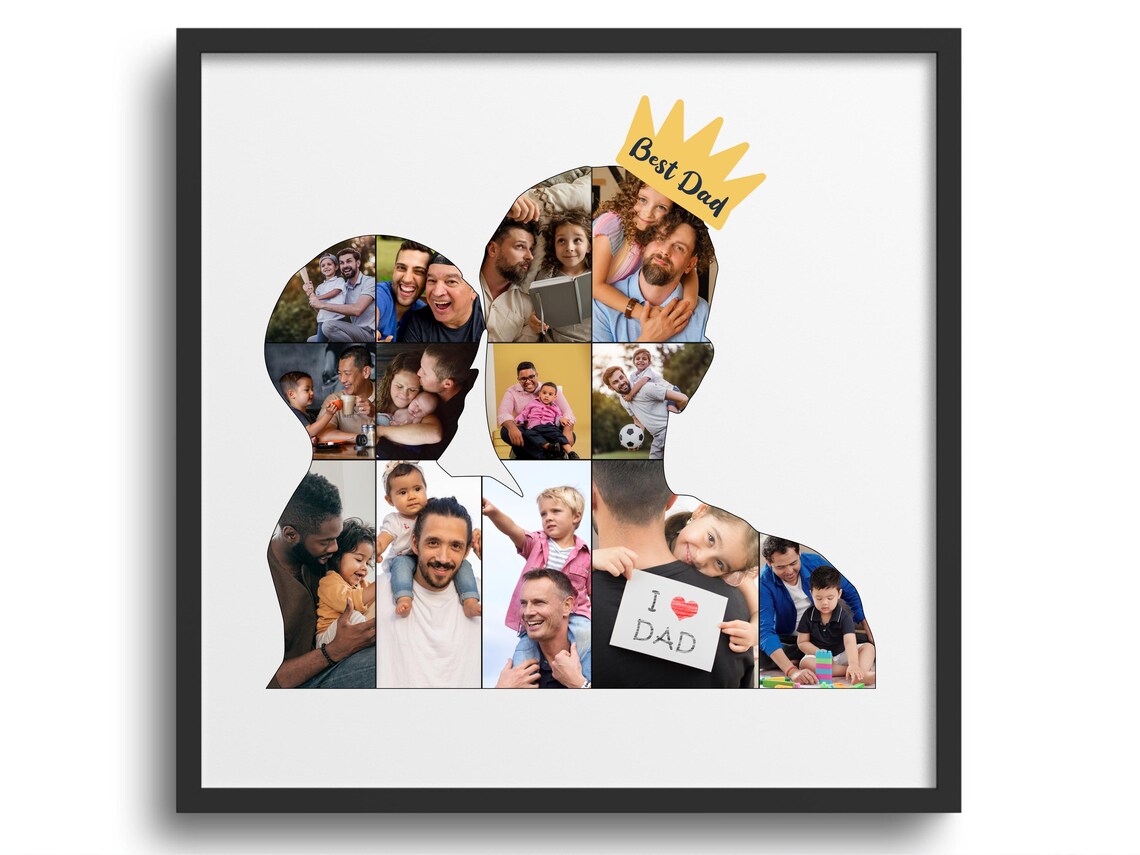 Dad Collage Photo Father's Day Gift, Custom - Image 2