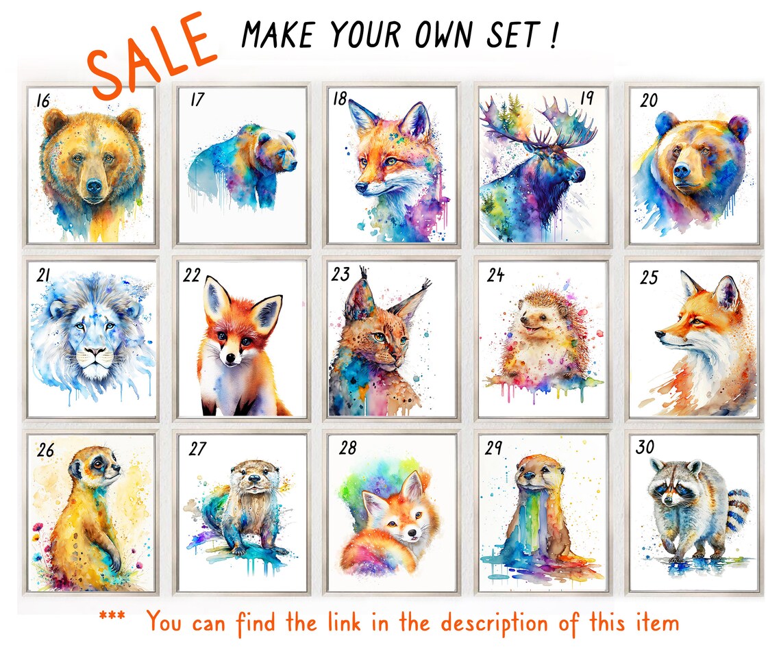 Mother Bear And Baby Bear Watercolor Art Print - Image 2
