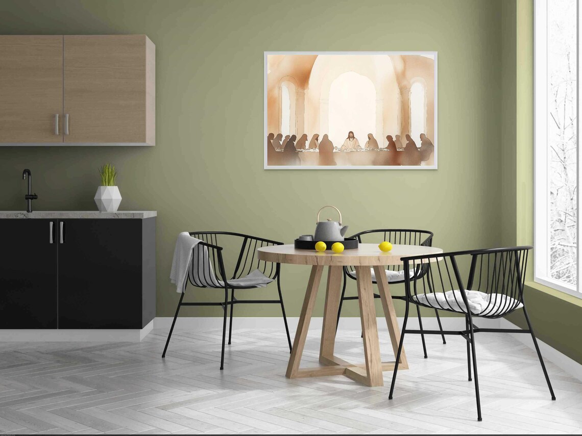The Last Supper Christian Painting, Jesus Art Print - Image 4
