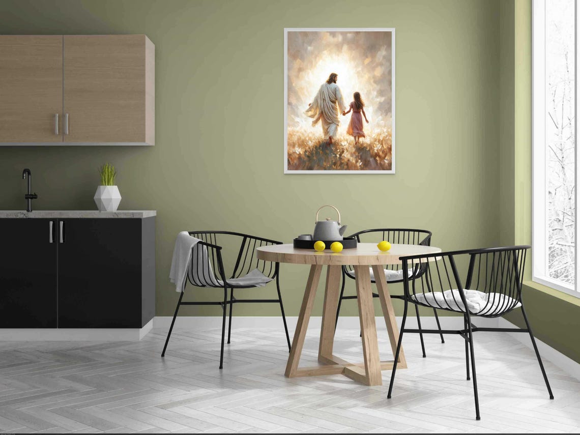 Follow Him Christian Jesus And Girl Sketches - Image 4