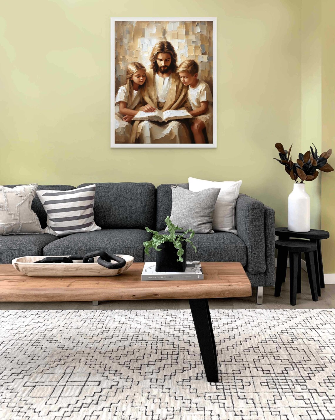 Jesus With Kids Christian Art Poster Print - Image 2