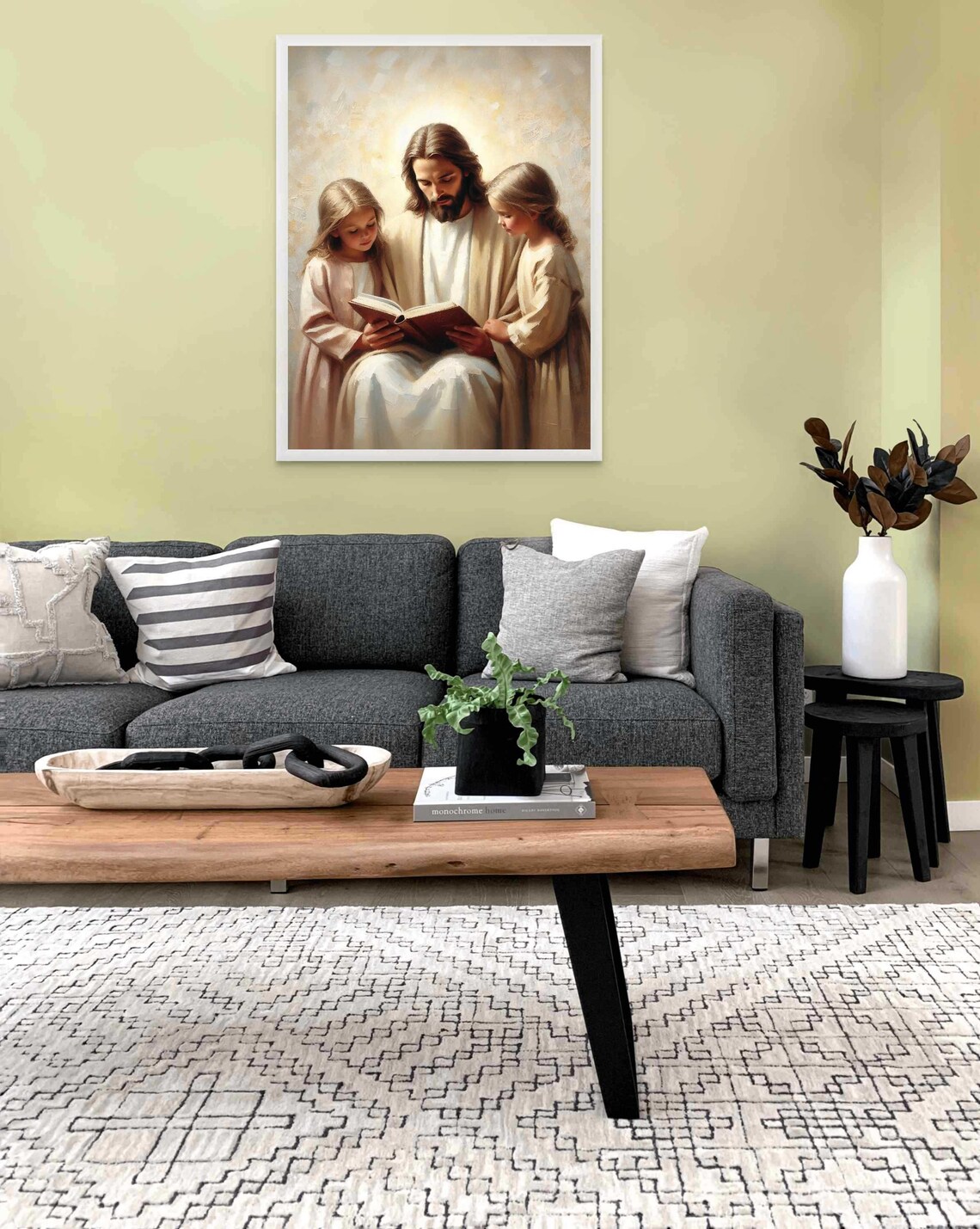 Jesus With Children Christian Nursery Art Print - Image 2