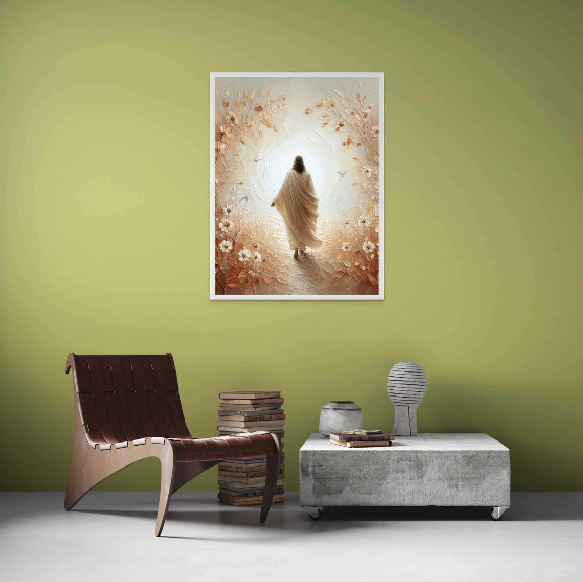 Jesus Leaves The 99 Christian Watercolor Art - Image 3