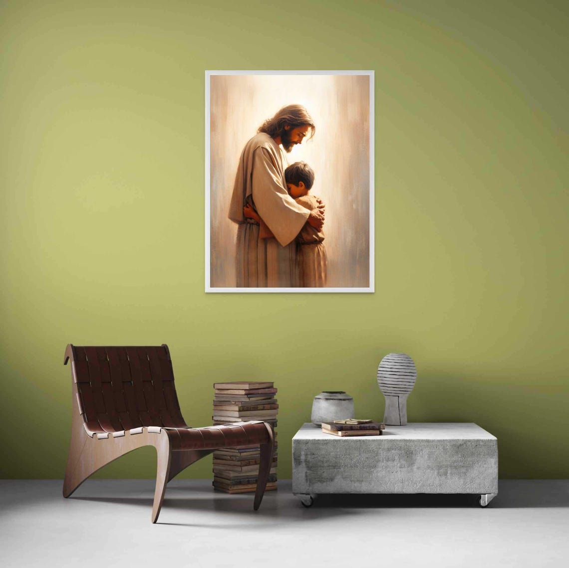 Jesus Will Heal You, Jesus Hugging Boy - Image 4