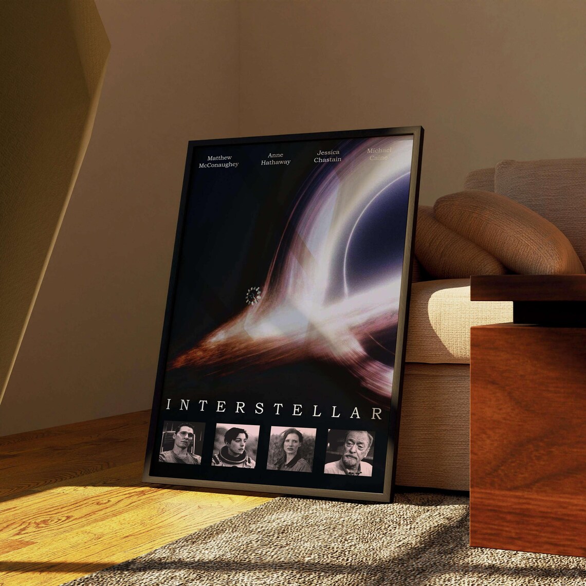 Interstellar Movie Poster Art Print, Christopher Nolan - Image 4