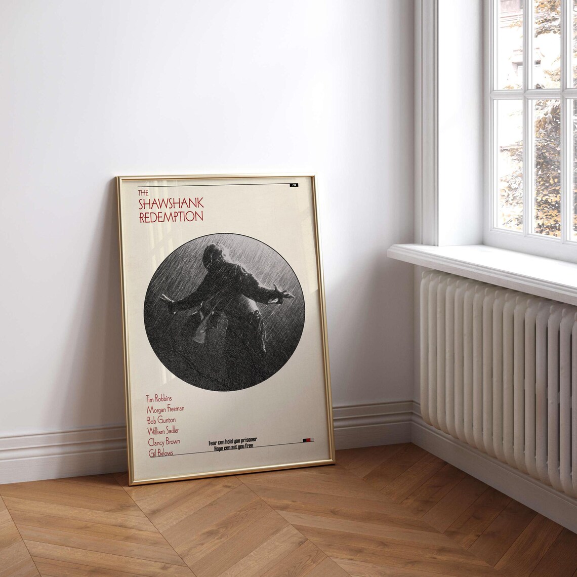 The Shawshank Redemption Classic Minimalist Circle Movie Poster - Image 2