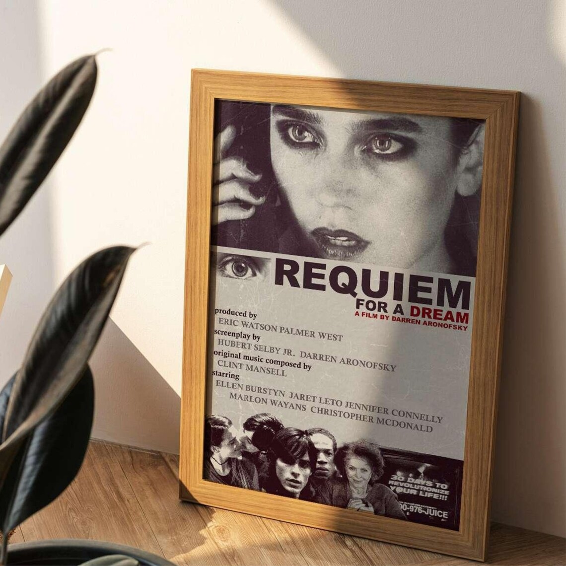 Requiem For A Dream Retro Movie Poster, Minimalist Art Print - Image 2