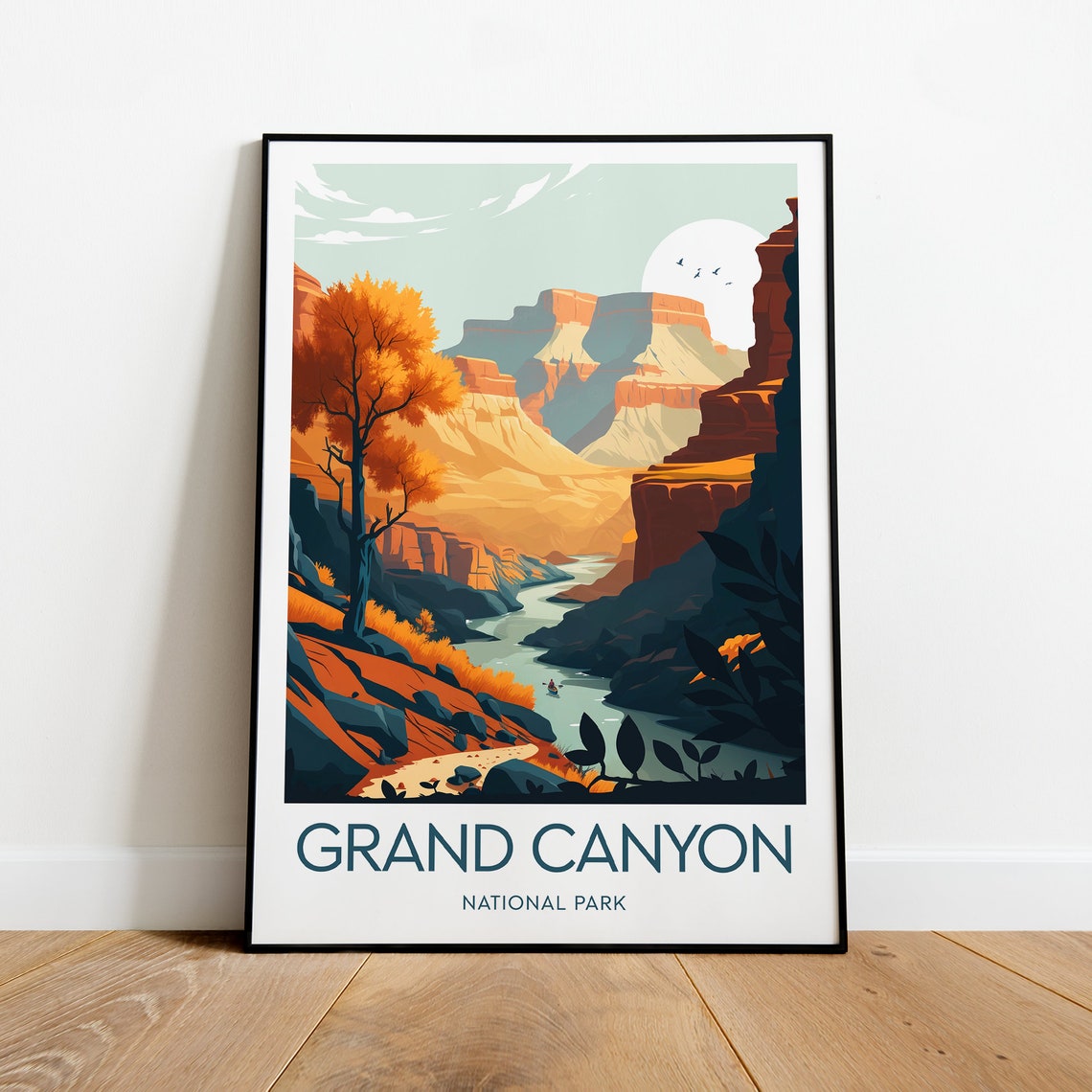 Grand Canyon River Gorge Autumn Cliffs Arizona National Park Poster - Image 2
