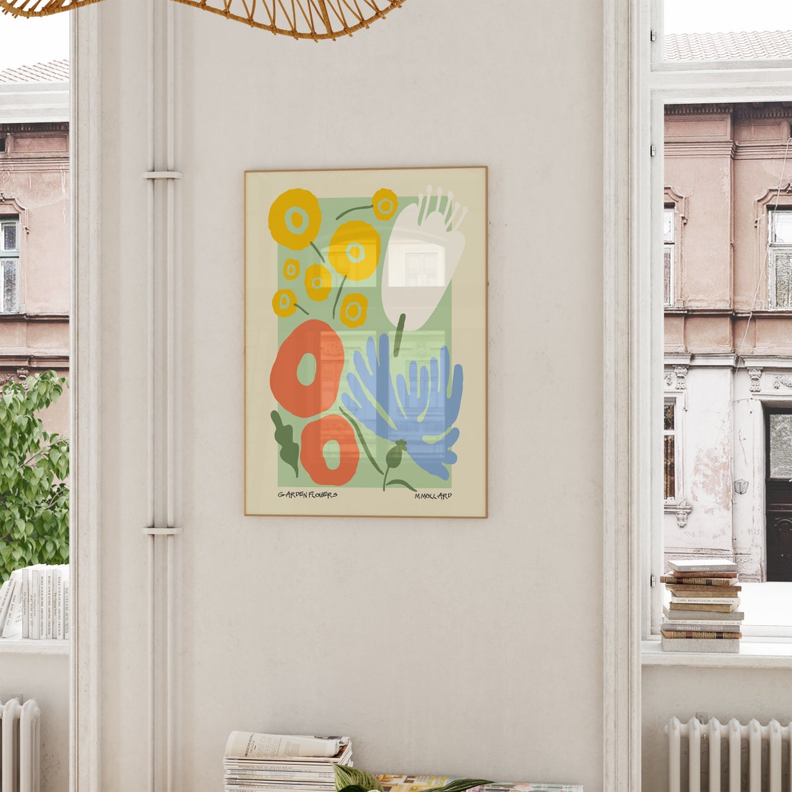 Garden Flowers Colorful Matisse Style Floral Decorative Art Poster - Image 6