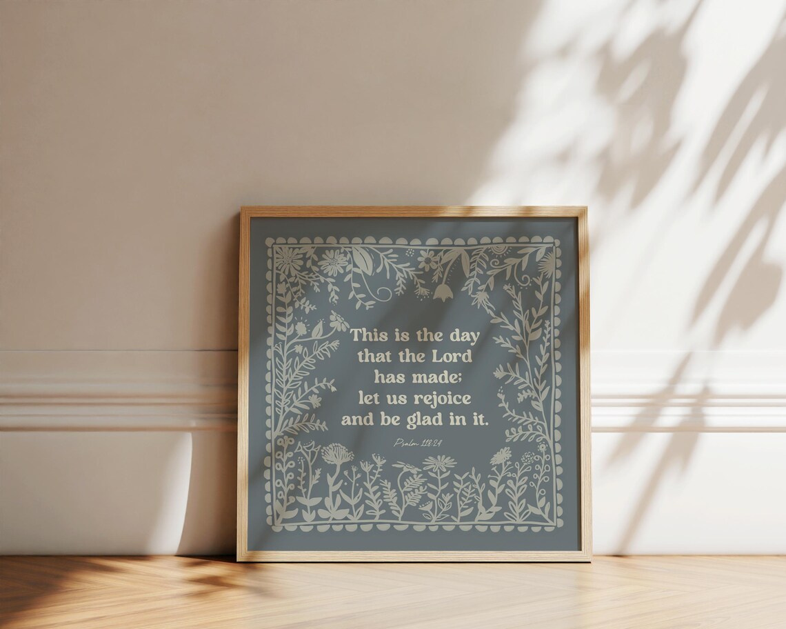 Psalm 118 Scripture Art Print, This Is the Day - Image 3