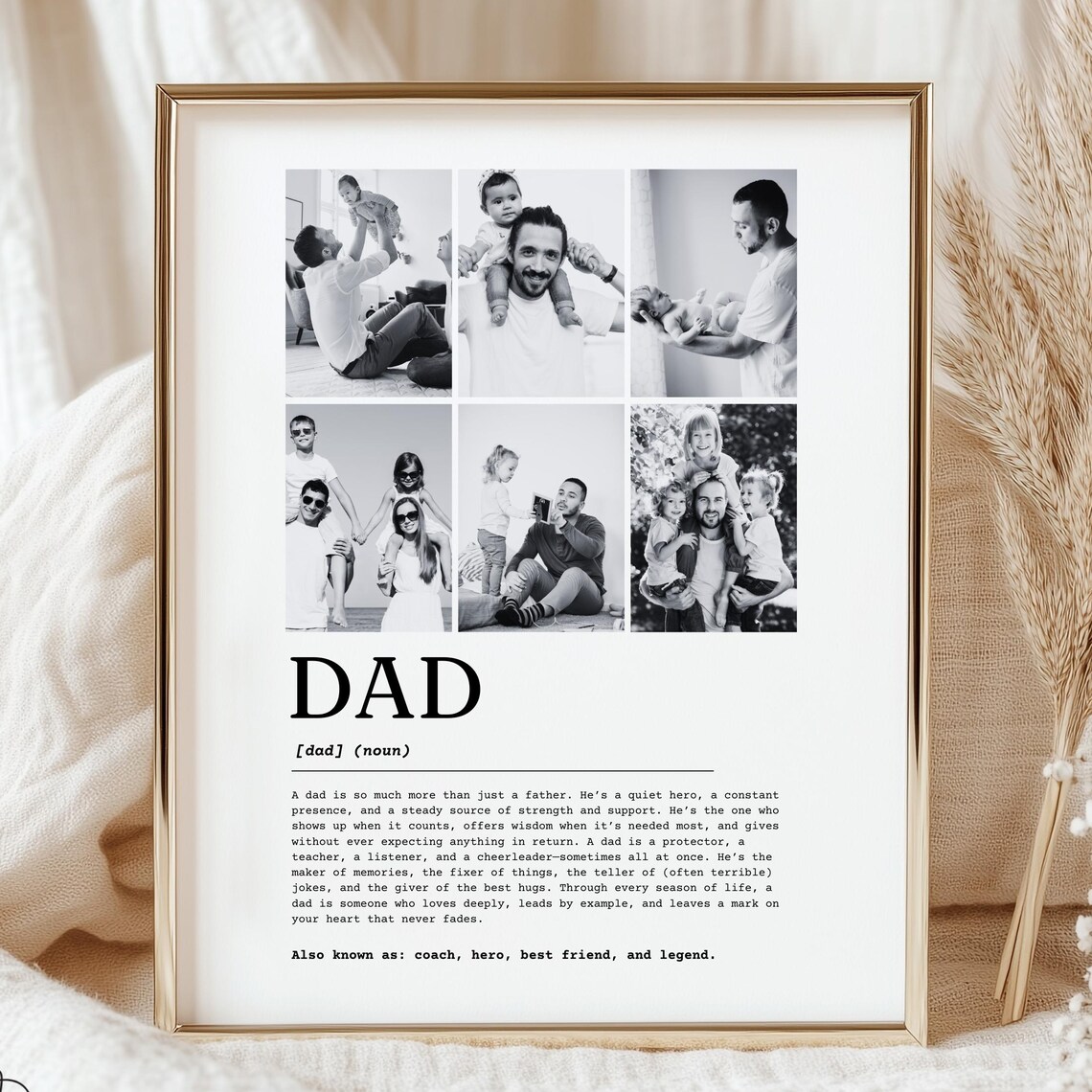 Dad Definition - Customizable Photo Collage