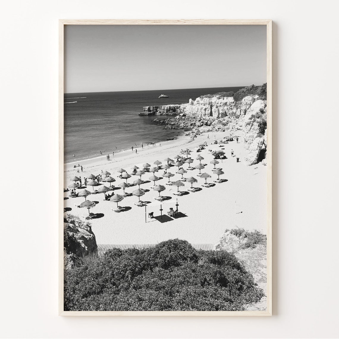 Algarve Wall Art Print Black And White Algarve Poster Faro Portugal Photo Distrito De Faro Decor Portuguesa Photography C19 279
