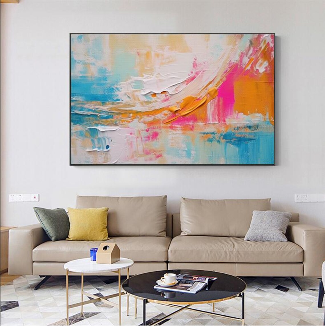 Original Abstract Oil Painting On Original Painting Painting Handmade Painting Large Original Oil Painting Wall Art - Image 4