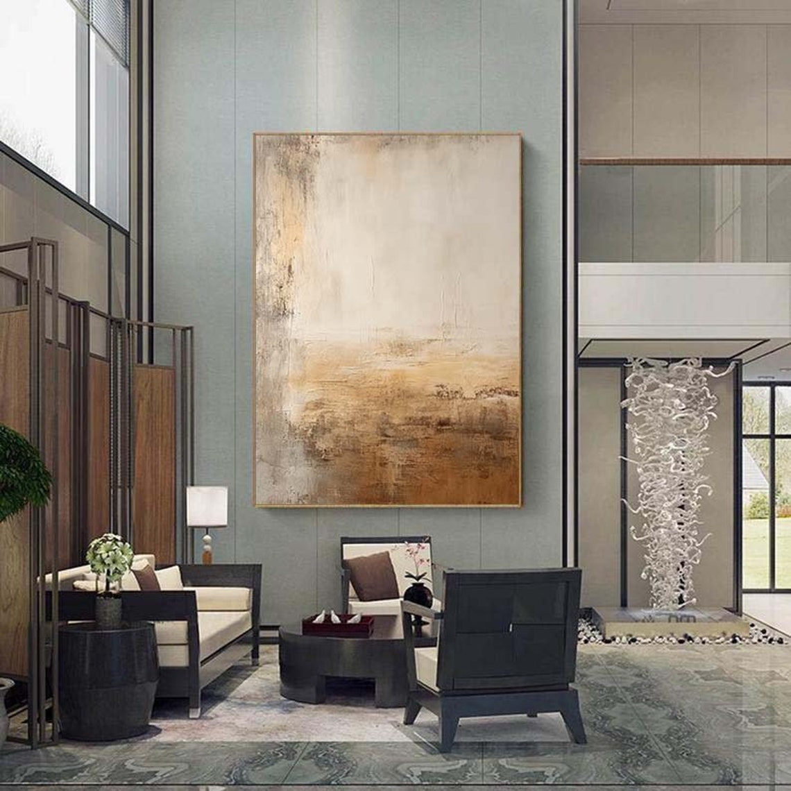 Warm Beige Wabi Sabi Minimalist Textured Neutral Calm Poster - Image 7