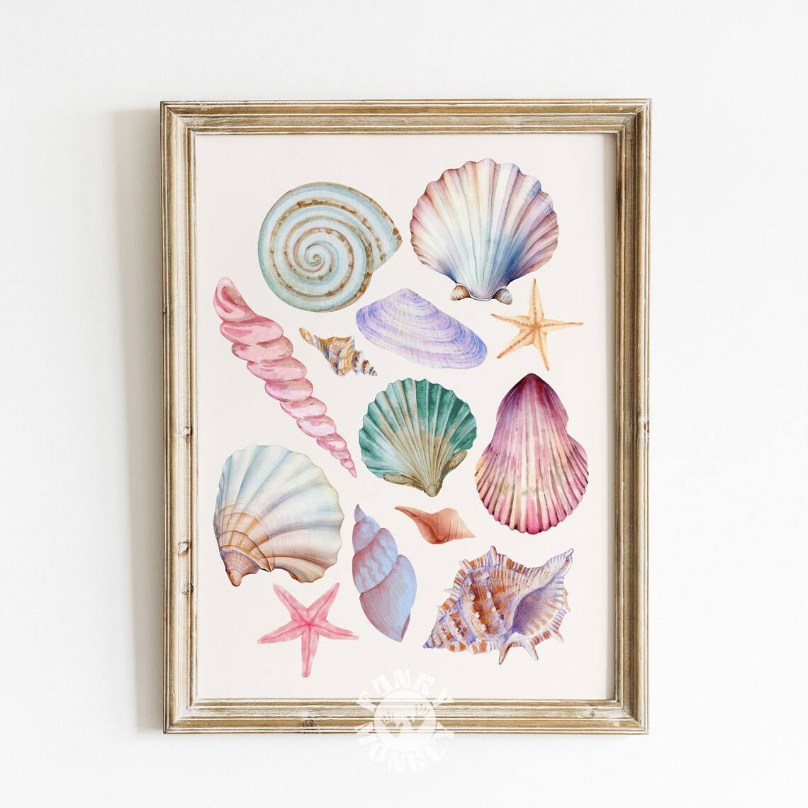 Sea Shell Art, Coastal Cowgirl Beach Poster
