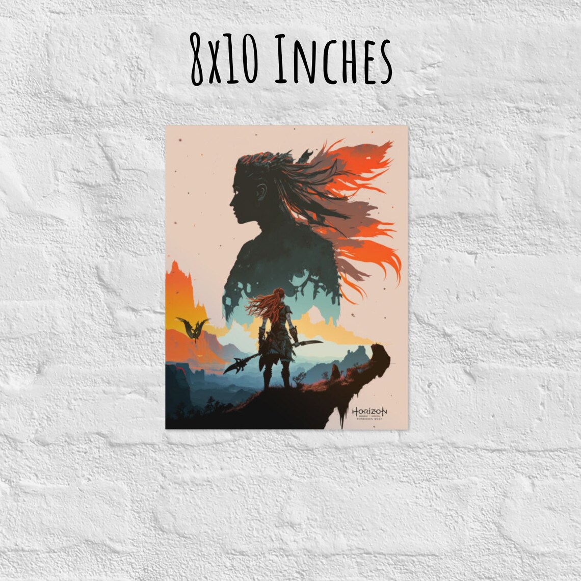 Horizon Forbidden West, Aloy Game Room Art Print - Image 2