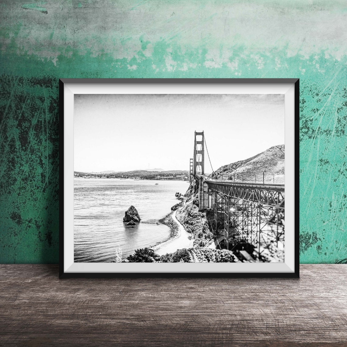 Golden Gate Bridge San Francisco Bay Coast Color Photo Print - Image 2