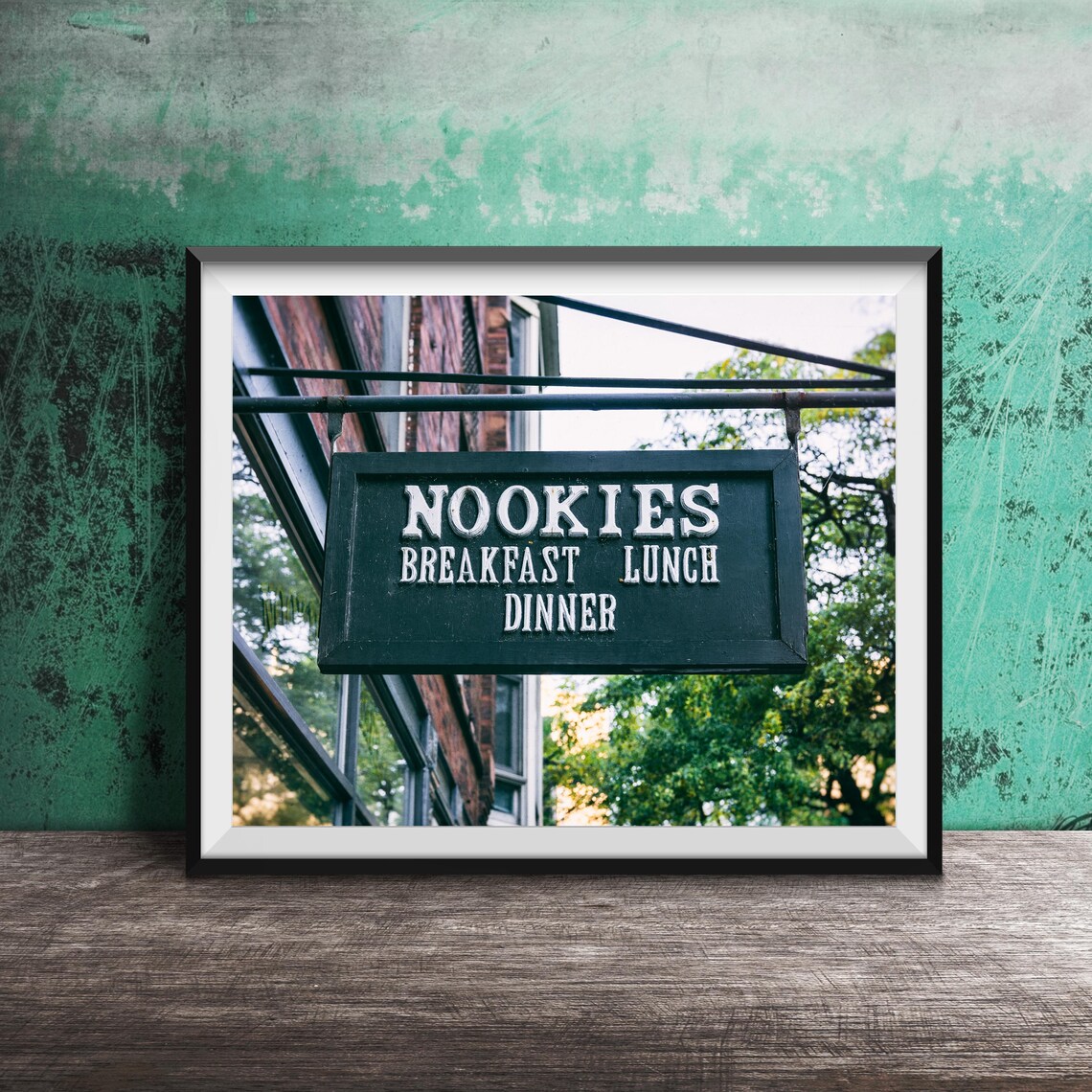 Nookies Chicago Breakfast Lunch Dinner Sign Photography Poster