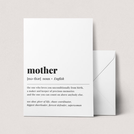 Mother Definition Print Mothers Day Gift Mother Meaning Dictionary Art Instant Mother Quote New Mother Birthday Gift Mother Poster