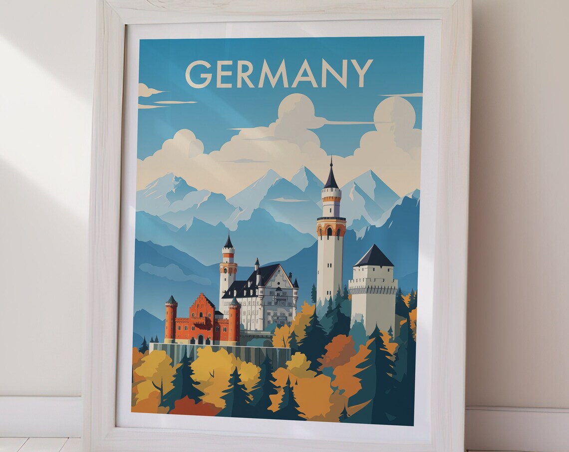Germany Travel Poster, European Home Decor Art Print - Image 2