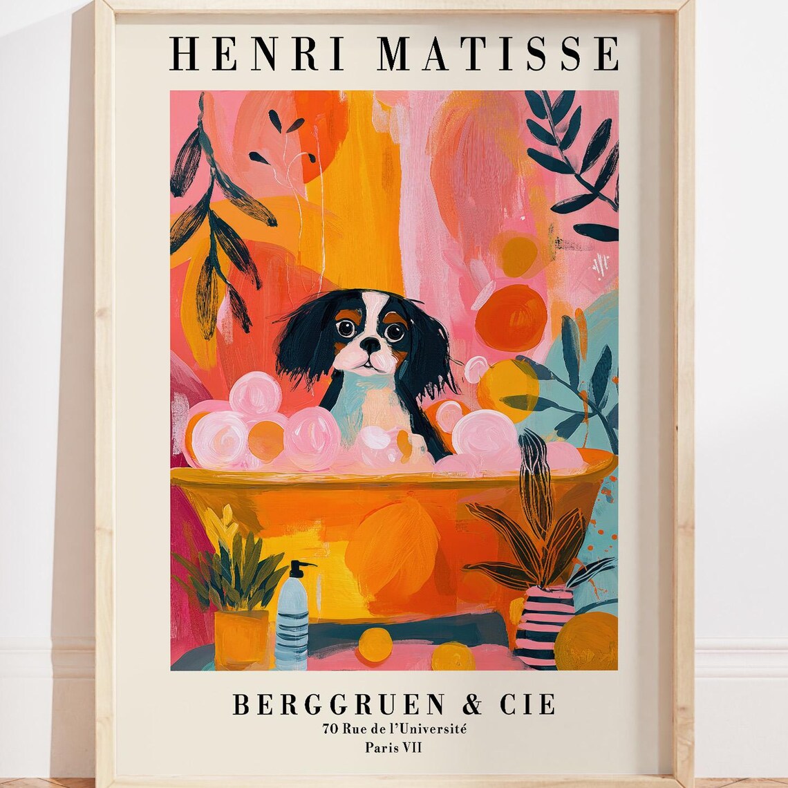 Cavalier King Charles Spaniel Matisse Dog Poster