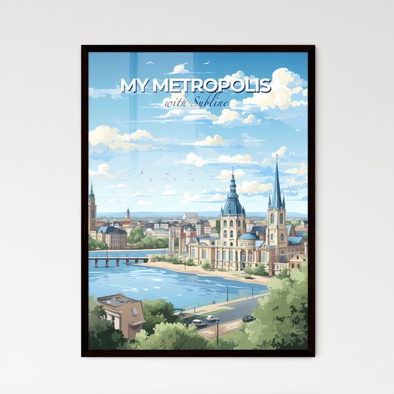 Personalized Hometown Travel Poster Custom City Skyline Art Decor