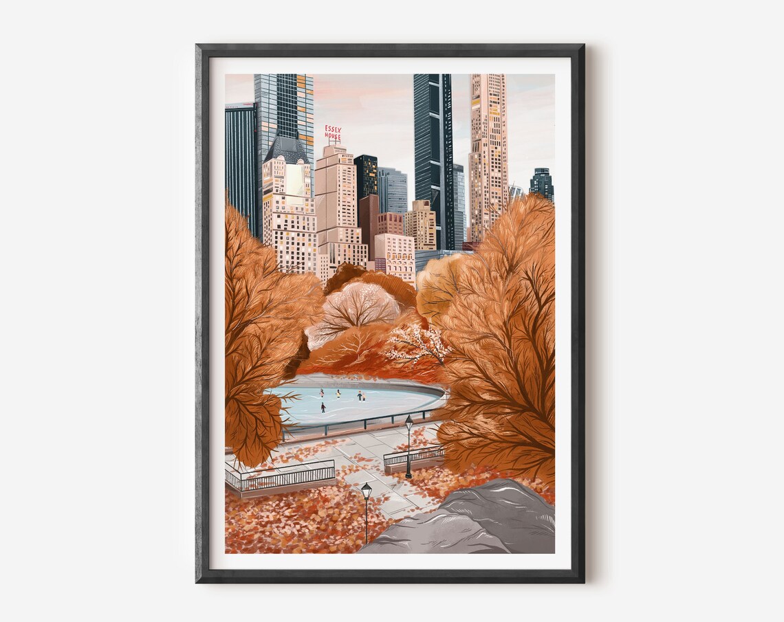 Central Park Autumn, New York City Art Print - Image 2