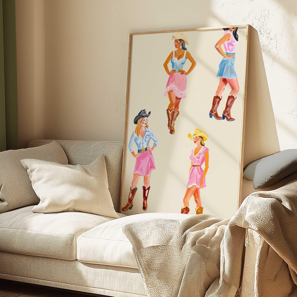 Long Live Cowgirls Poster, Trendy Western Decor