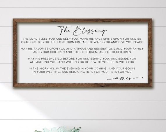 Kari Jobe Blessing Song Scripture, Christian Wall Art Print