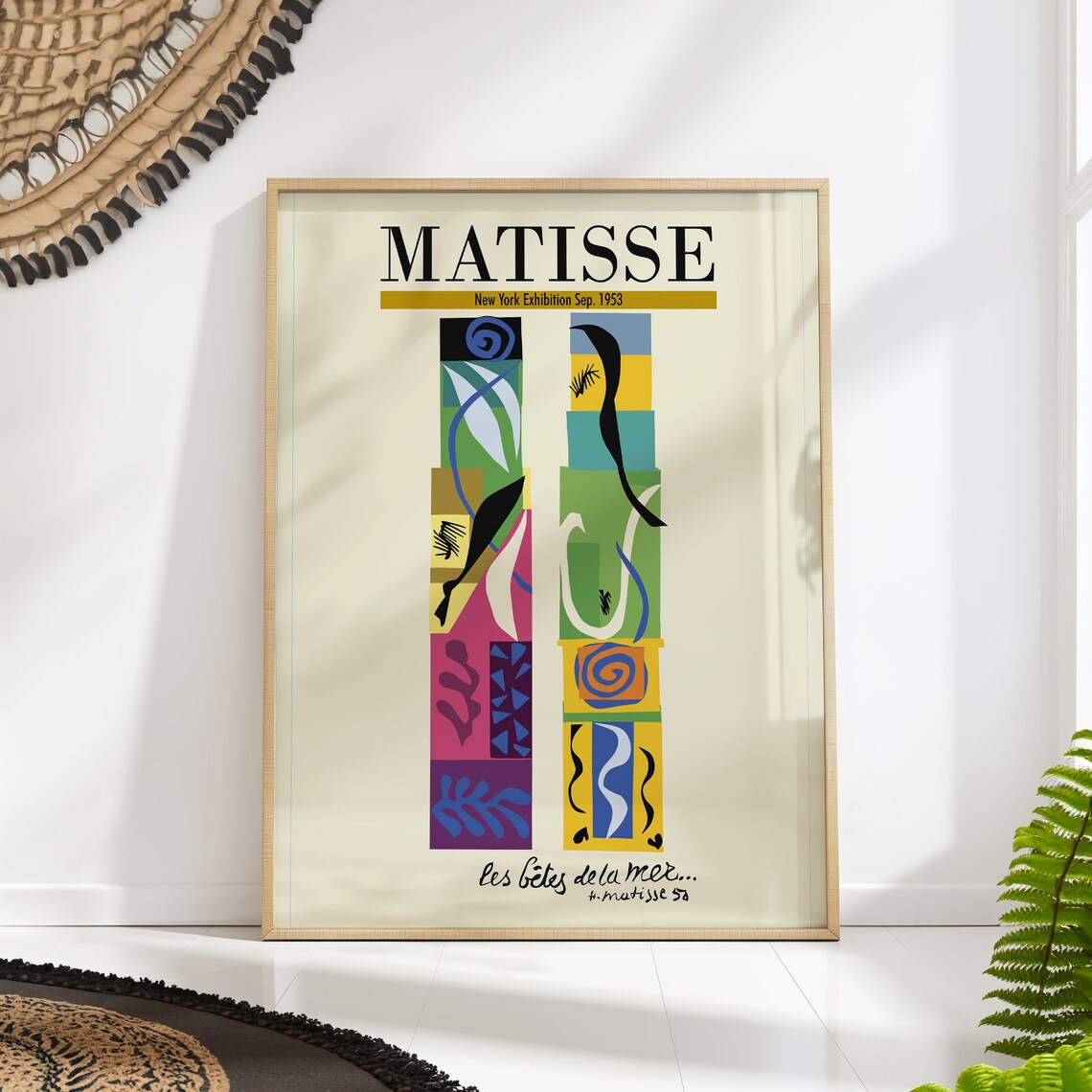 Matisse Beasts Of The Sea Mid-Century Wall Art Print