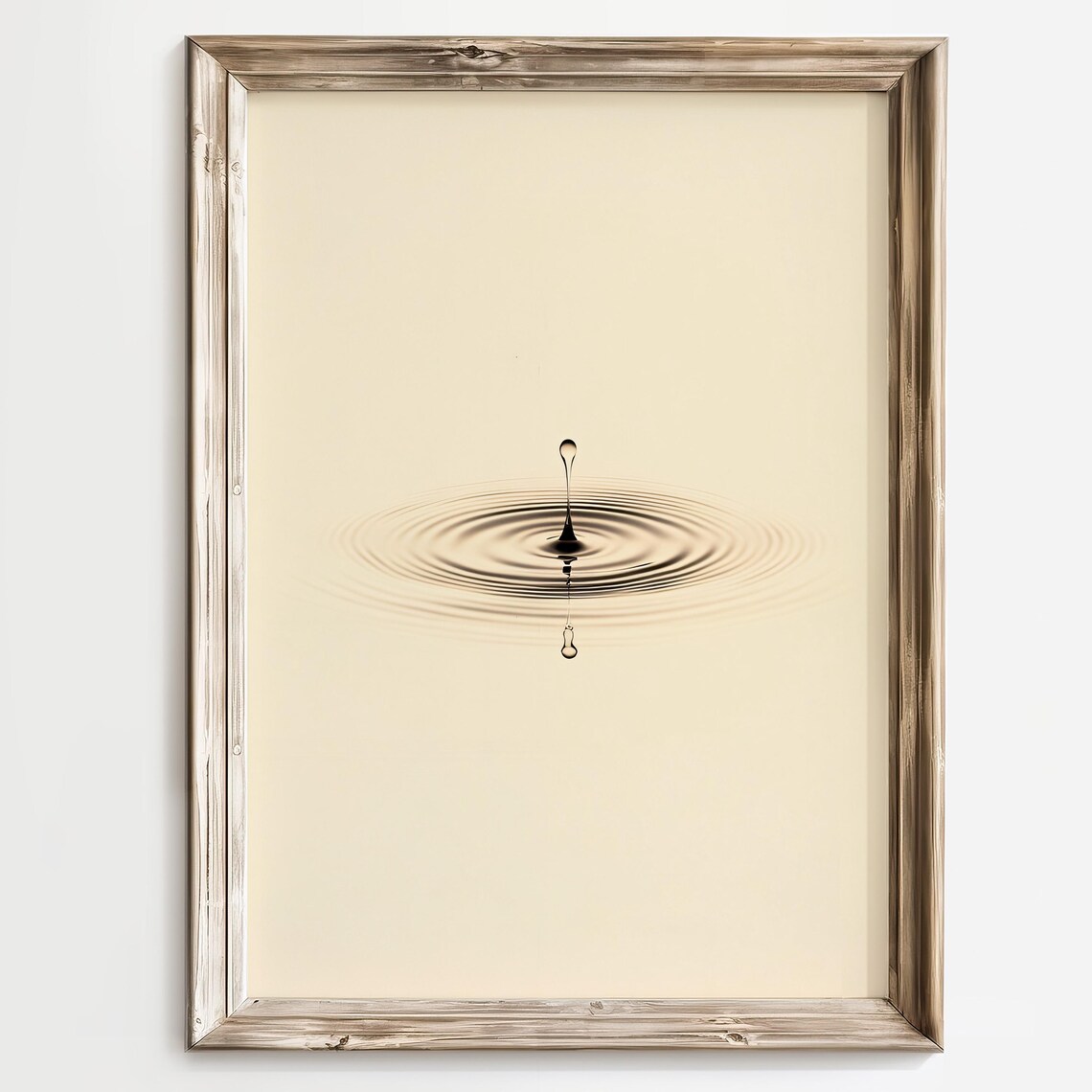 Water Droplet Minimalist Abstract Ripple Art Print - Image 3