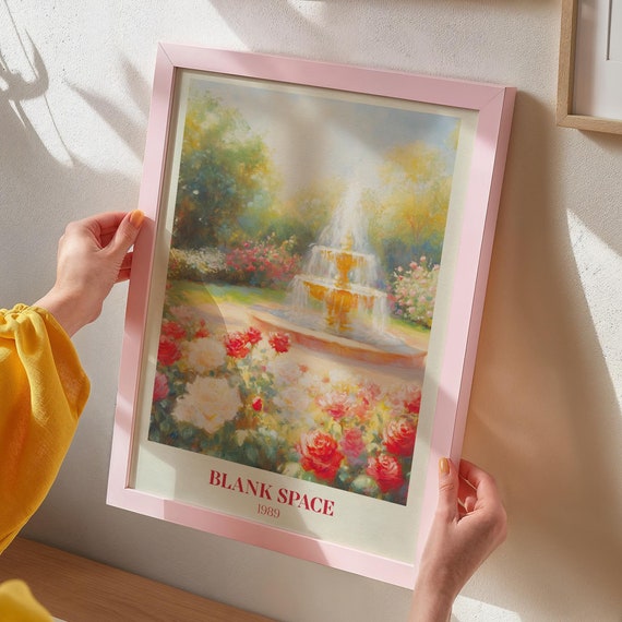 Blank Space Print, Watercolour Bedroom Art