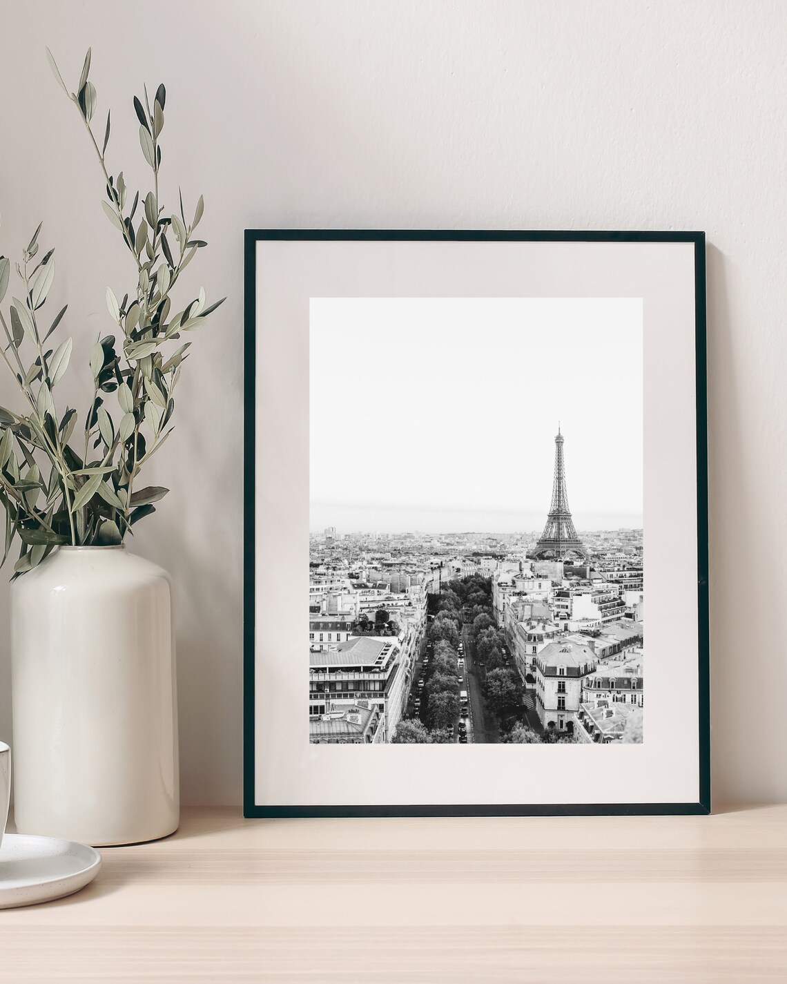 Eiffel Tower Black and White Travel Poster, Paris - Image 4