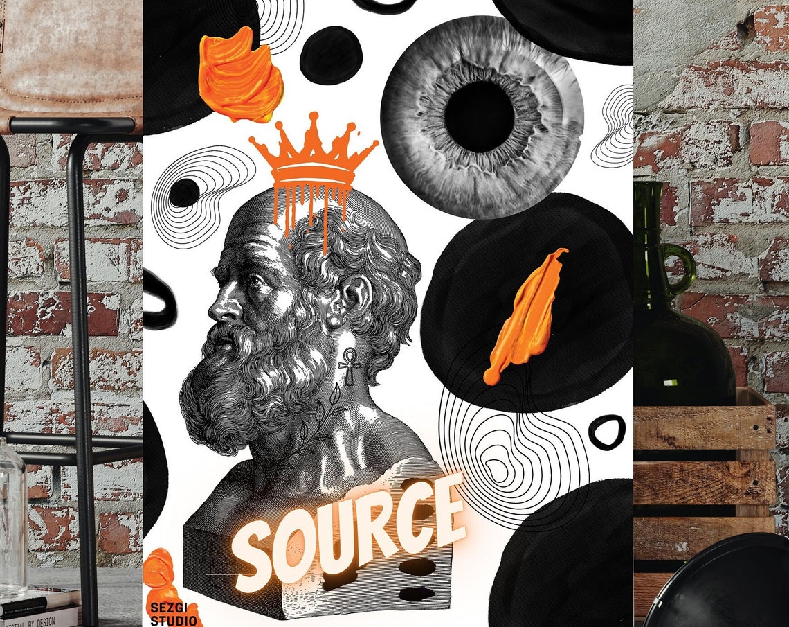 Source Wall Art Print Poster Trendy Inspirational Design Contemporary Abstract