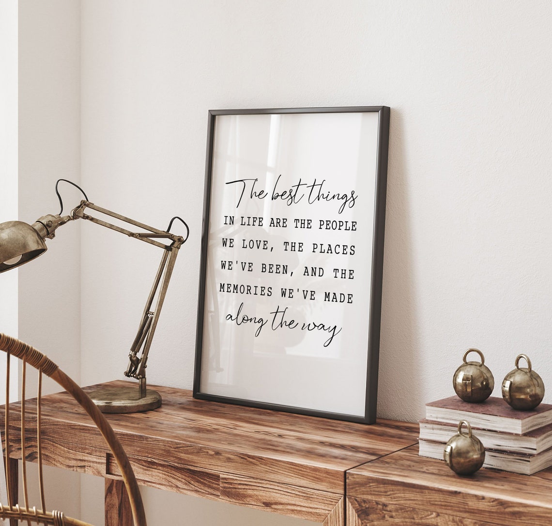 The Best Things In Life Positive Quotes Print Inspirational Quote Wall Art Quote Prints Print - Image 4