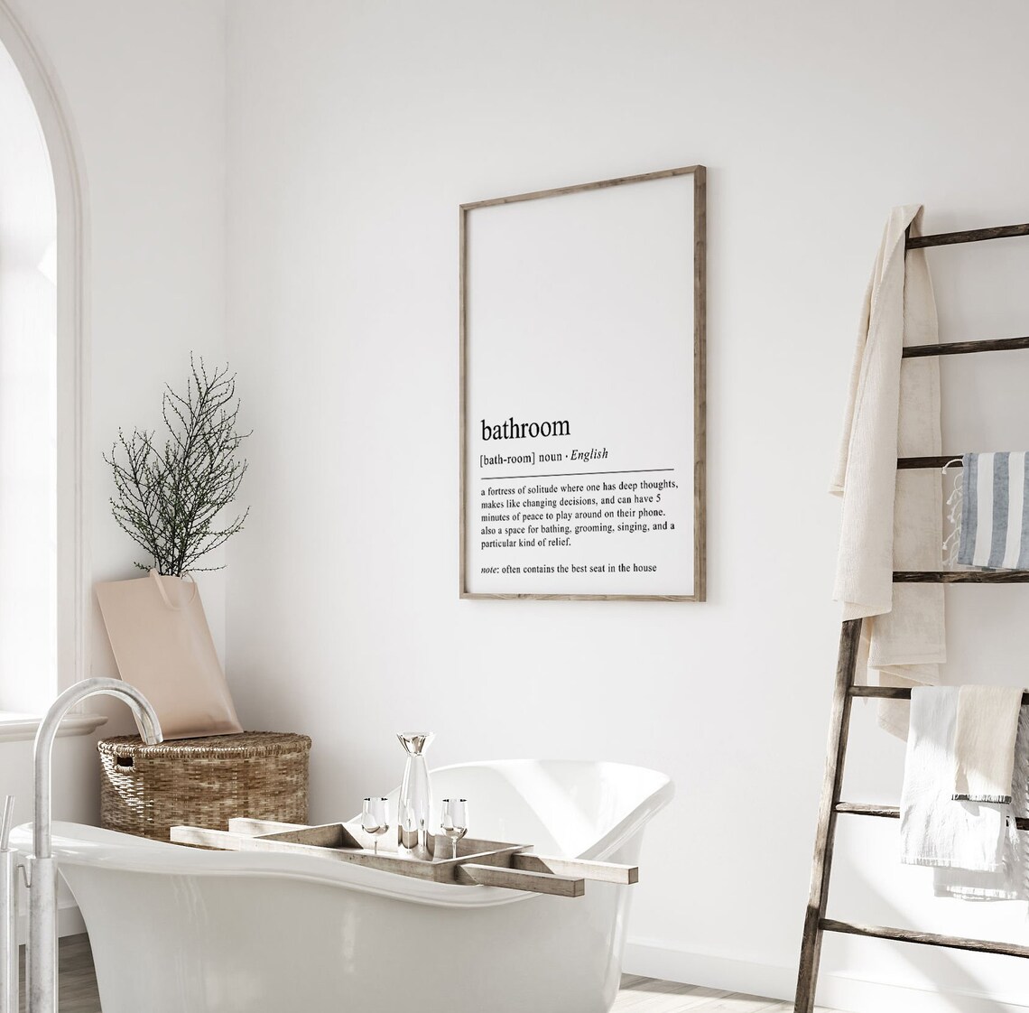 Bathroom Definition Print Funny Bathroom Decor Bathroom Wall Art Wall Art Instant Poster - Image 2