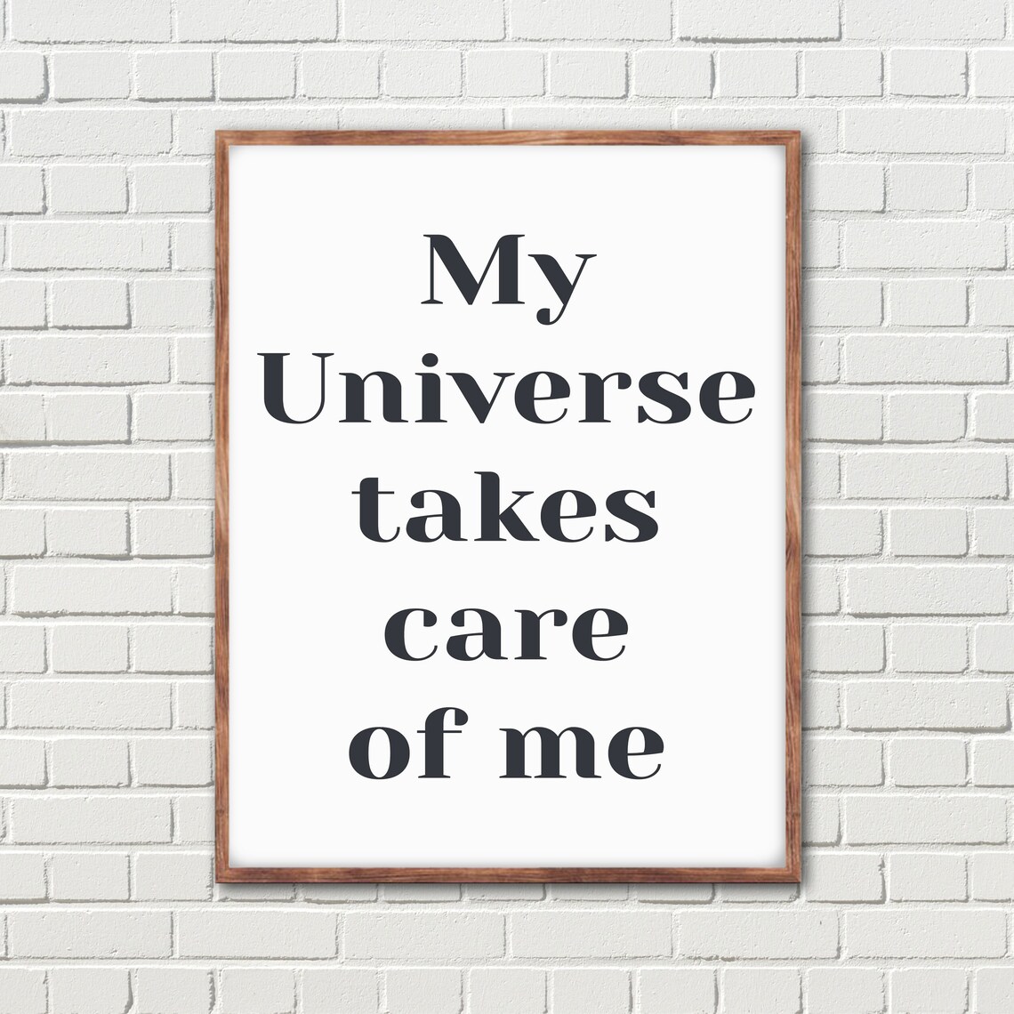 My Universe Takes Care of Me Affirmation Serif Typography Poster - Image 4