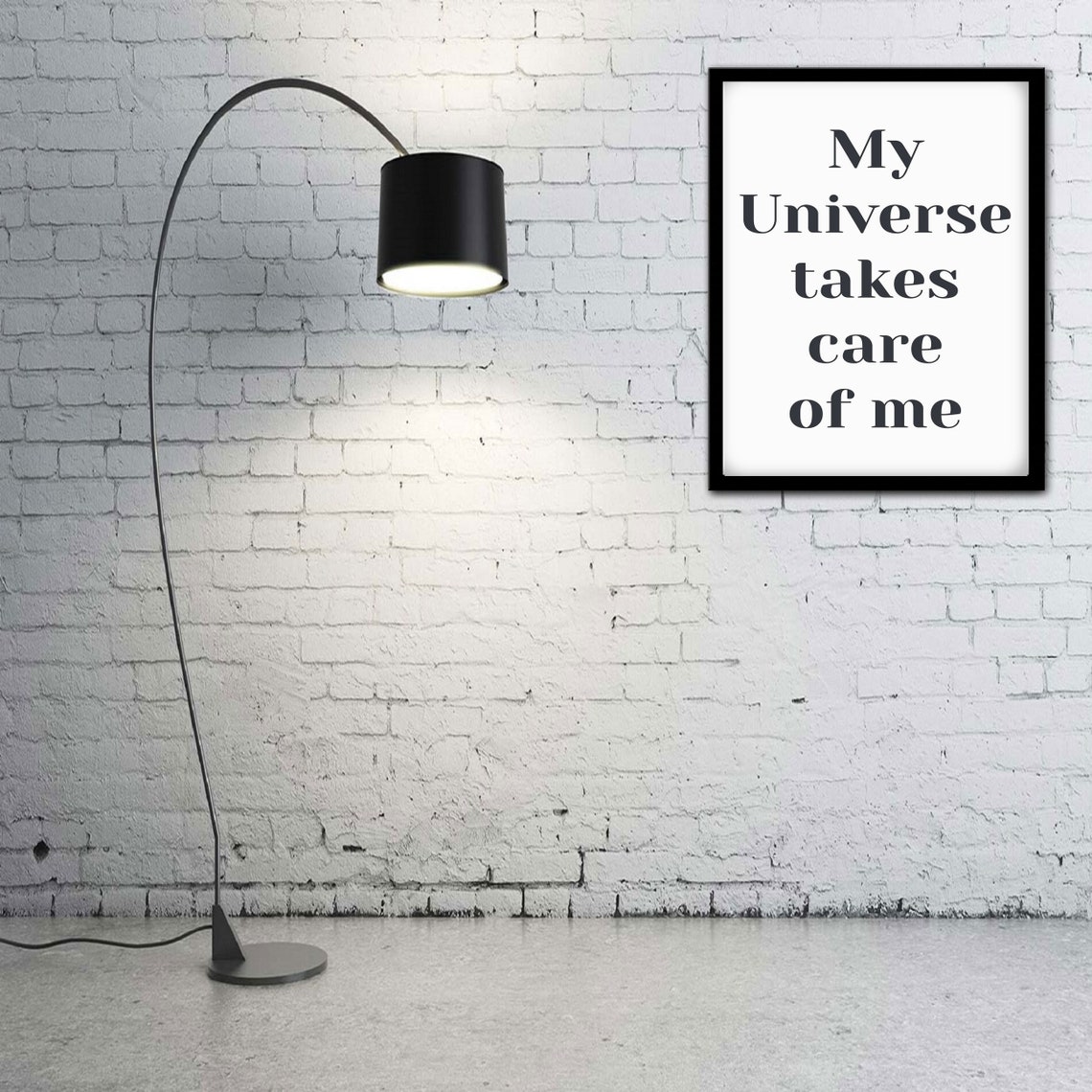 My Universe Takes Care of Me Affirmation Serif Typography Poster - Image 3