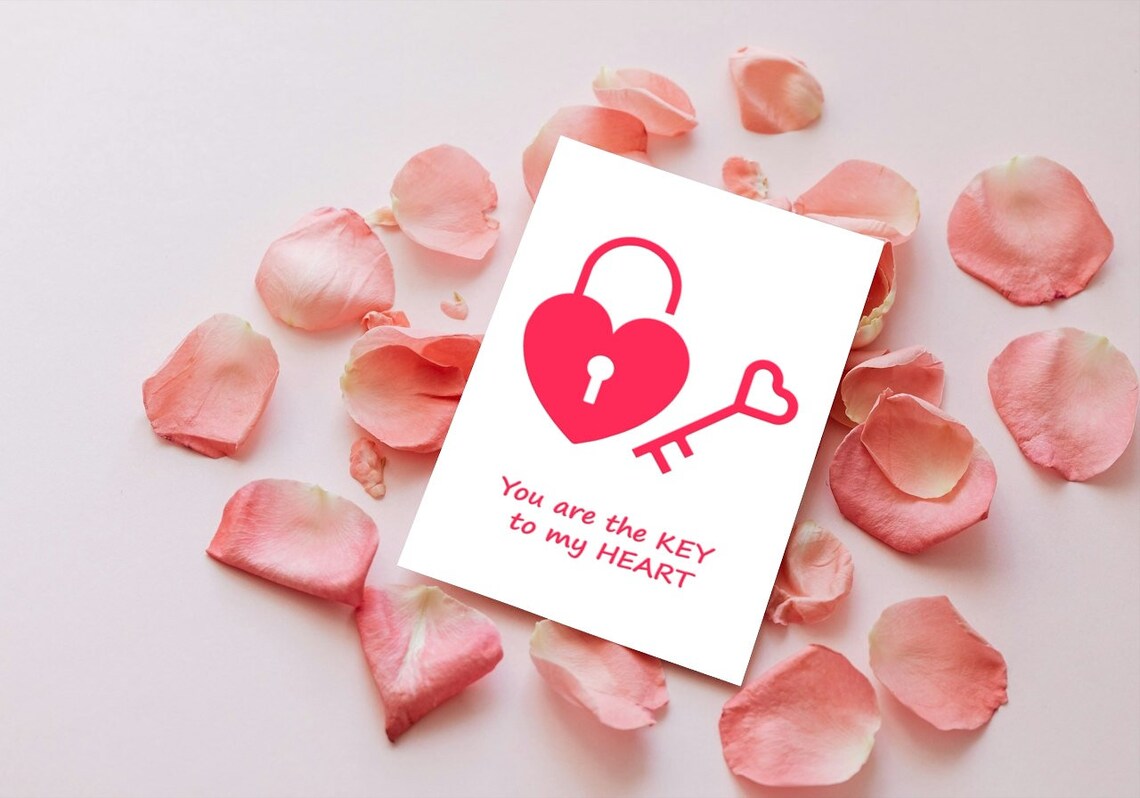 You Are The Key, Valentine Gift Wall Art - Image 2
