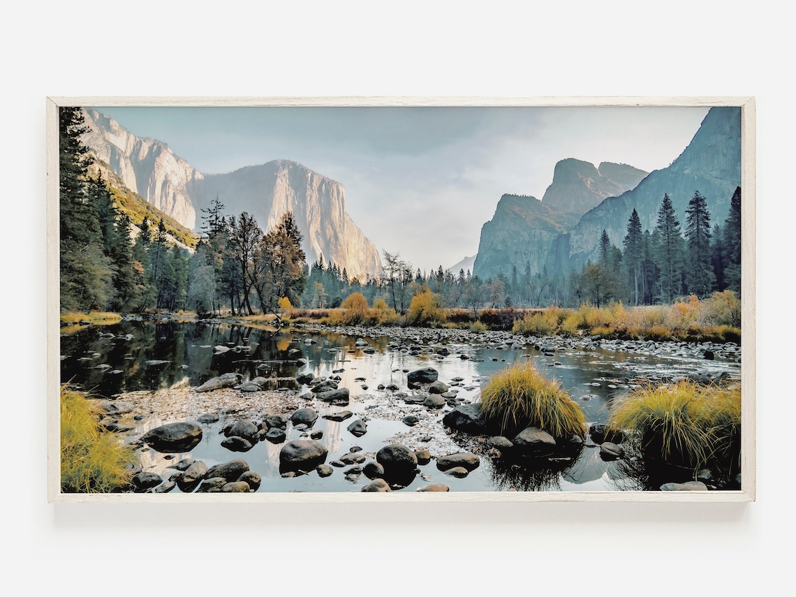 Yosemite Valley El Capitan River Landscape National Park Poster
