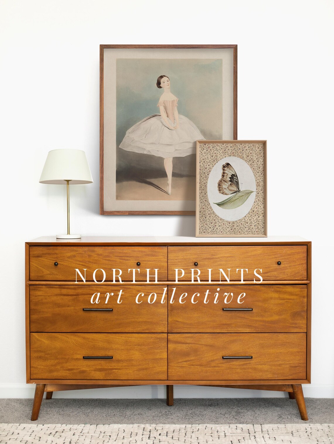 Vintage Butterfly and Moth Art Print, Farmhouse Decor - Image 3