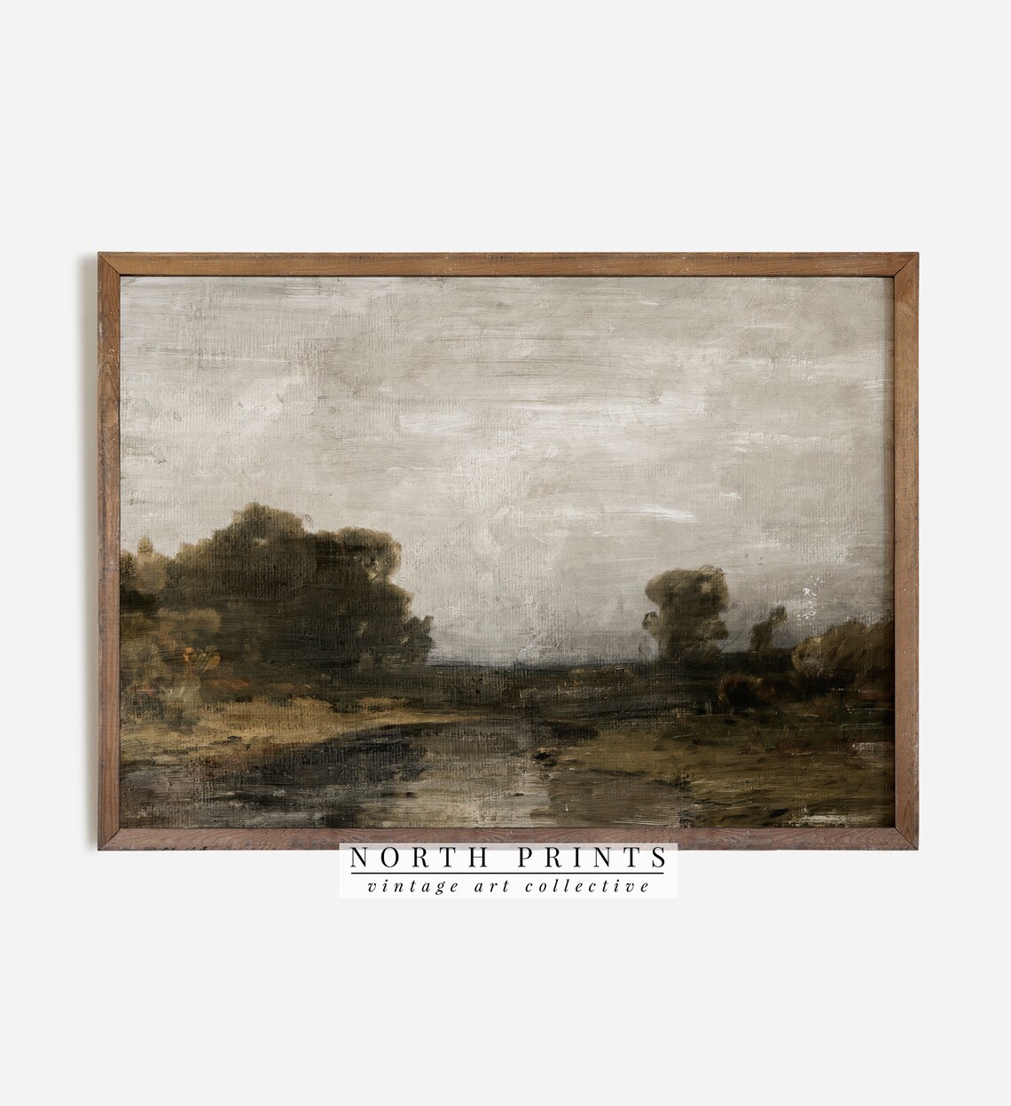 Country River Vintage Landscape Art Print - Image 2